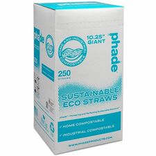 Straws, Comp., PHA, ColdBev., 10.25", 250/BX, 8/CT, CaribbeanBE