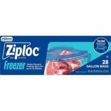 Freezer Bags, Stand-Up, 1 Gal., 10-9/16"x10-3/4", 28/BX, 9/CT, CL