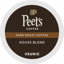 Coffee, House Blend, Dark Roast, K-Cup, 22/BX, 4/CT, Brown