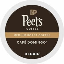 Coffee, Cafe Domingo, Medium Roast, K-Cup, 22/BX, 4/CT, Brown