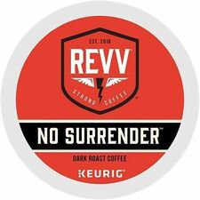 Coffee, No Surrender, Dark Roast, K-Cup, 24/BX, 4/CT, Brown