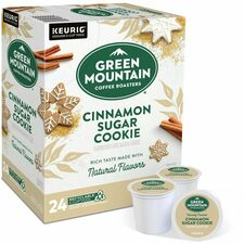 Coffee, Cinnamon, Sugar Cookie, K-Cup, 24/BX, 4/CT, Brown