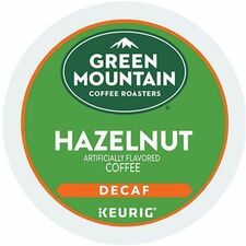 Coffee, Decaf, Hazelnut, K-Cup, 24/BX, 4/CT, Brown