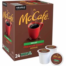 Coffee, Decaf Premium Roast, K-Cup, 24/BX, 4/CT, Brown