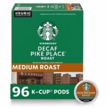 Coffee, Decaf, Pike Place, K-Cup, 24/BX, 4/CT, Brown