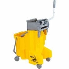 SmartColor Dual Bucket, Plastic, 32Qt/30L, 15.3" x 22.1" x 19.9", Yellow