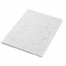 Floor Pads, f/Stone, Clean&Polish, Diamonds, 14"x20", 2/PK, White