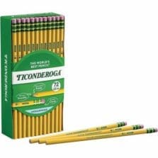 Pencils, #2, No-Smudge, Graphite Core, PreSharpened, 72/PK, Yellow