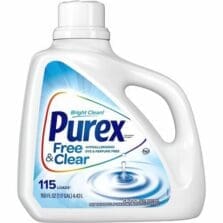 Laundry Detergent, Dye&FrgrnceFree, 115Loads, 150floz, 4/CT, CR