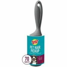 LintRoller, PetHair, Easy-Tear, 4"x36.2ft, 70Sh/Roll, GY/CR
