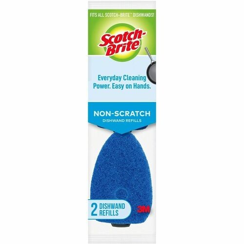 Dish Wands, Refills, Sponge, NonScratch, Replace, 2/PK, Blue