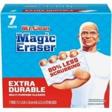 Cleaning Sponge, Eraser, ExtraDurable, AllPurpose, 7/Box, Blue