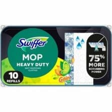 MopCloths, Sweeper, Heavy-Duty, WetMop, 10/PK, 6/CT, Blue