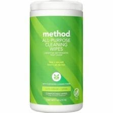 Wipes, Cleaning, Plant-based, Lime&Salt, 70/Tub, Green