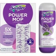 MopPads/Solution,SwifferPowerMop, 5 Pads/1 Solution, 4/CT, PE