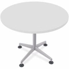 Table, Hospitality, ZIA, MS, 36"RDx29", 10/BD, White