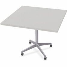 Table, Hospitality, ZIA, FLP, CST, MS, 42"x42", 6/BD, Gray