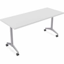 Table, Training, ZIA, Flip, BV, MS, 24"x60", 6/BD, White