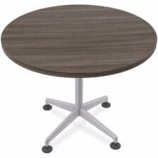 Table, Hospitality, ZIA, MS, 36"RDx29", 10/BD, Gray Driftwood