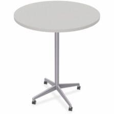 Table, Hospitality, ZIA, FLP, MS, 36"RDx42", 6/BD, Gray