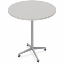 Table, Hospitality, ZIA, FLP, MS, 42"RDx42", 6/BD, Gray
