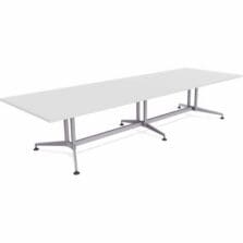 Table, Conference, ZIA, REC, MS, 48"x120", 2/BD, White