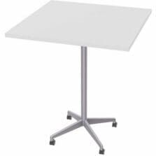 Table, Hospitality, ZIA, FLP, MS, 36"x36"x42", 6/BD, White