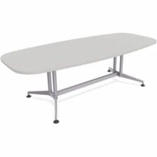 Table, Conference, ZIA, ELLPS, MS, 48"x96", 2/BD, Gray