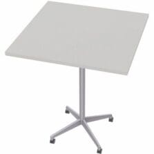Table, Hospitality, ZIA, FLP, MS, 36"x36"x42", 6/BD, Gray