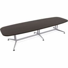 Table, Conference, ZIA, ELLPS, MS, 48"x144", 2/BD, EbonyRecon