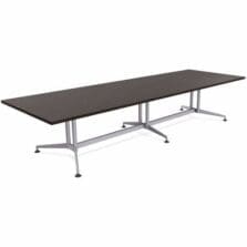 Table, Conference, ZIA, REC, MS, 48"x120", 2/BD, Ebony Recon