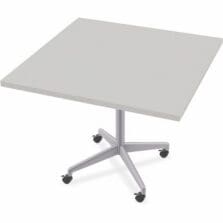 Table, Hospitality, ZIA, FLP, CST, MS, 36"x36", 6/BD, Gray