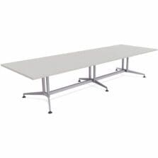 Table, Conference, ZIA, REC, MS, 48"x120", 2/BD, Gray