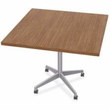 Table, Hospitality, ZIA, FLP, CST, MS, 36"x36", 6/BD, Walnut