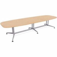 Table, Conference, ZIA, ELLPS, MS, 48"x96", 2/BD, KensingtonMaple