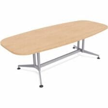 Table, Conference, ZIA, ELLPS, MS, 48"x84", 2/BD, KensingtonMaple