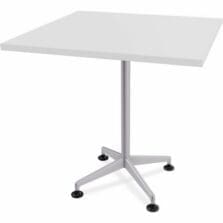 Table, Hospitality, ZIA, FXD, MS, 36"x36"x36", 8/BD, White