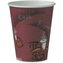 Hot Cups, Paper, Poly Lined Inside, 8oz, 50/PK, MI