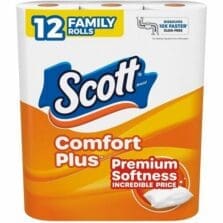 ToiletPaper, 1Ply, FastDisslve, Soft&Strong, 173Sh/Roll, 12/PK, WE