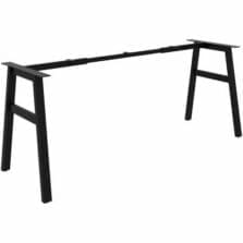 Table Legs, A, Adjust.CrossBar, MetalTube, PowderCoatFinish, 47-1/4"-71-5/8"Wx23-1/4"Dx28-1/2"H, Black