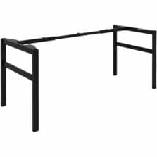 Table Legs, H, Adjust.CrossBar, MetalTube, PowderCoatFinish, 47-1/4"-71-5/8"Wx29-1/8"Dx28-1/2"H, Black