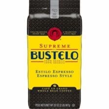 Coffee, CafeBusteloSupreme, DarkRoast, WholeBean, 32oz, 4/CT, BN