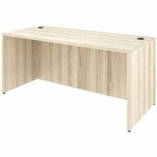 Rectangular Desk Shell, 66"x30"x29-1/2", Modern Elm