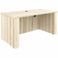 Sit-Stand Desk Shell, Essentials, 60"x29"x29-49", ModernElm