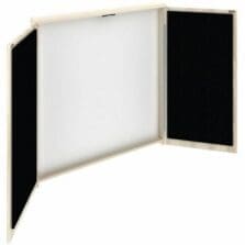 Presentation Cabinet, 47-1/4"x4-3/4"x47-1/4", Modern Elm