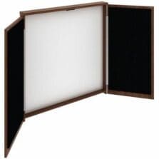 Presentation Cabinet, 47-1/4"x4-3/4"x47-1/4", Walnut