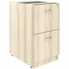 Pedestal,F, Unfin Top, 16"x22"x28-1/4", Modern Elm