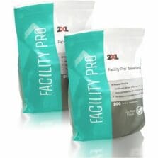 Facility Pro Towelettes, Cleaner/Deodorizer, 8" x 10", 800/RL, 2RL/CT, White