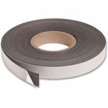 Magnetic Adhesive Tape Roll, 1" x 50 ft, Black