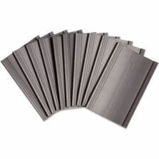 Data Card Holders, Magnetic, CardstockLabels, PlanningBoards, SteelSurface, StrongHld, 3"x1.75", 10/PK, BK